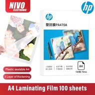 100pcs HP Laminate Laminator A4 2R 3R 4R 5R Laminating Film Pouches Pouch 70mic 80mic ✨PREMIUM QUALI