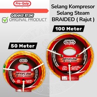 3-Layer (3-ply) BRAIDED Knitted Compressor Hose PRO-QUIP Knitted Air Hose/ BRAIDED Knitted Steam Hos