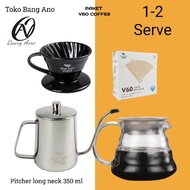 V60 coffee manual brew 4 in 1 coffee brew mixer package
