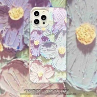 Ready Stock Case Huawei P50 P40 P30 P20 Pro Lite Nova 3e 4e Oil Painting Flower Tpu Anti-drop Phone Case