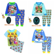 [SG SELLER] Kids baby cocomelon cotton long sleeve sleepwear cuddle me caluby boys girls pyjamas