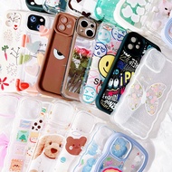 ✨ส่งฟรี ลดแรง✨Random case สําหรับ iPhone 11/XR 14 pro max 12 13 11 Pro max 8 7 plus 6 6s Plus 12/13 Mini SE Flowers bear various patterns Phone case