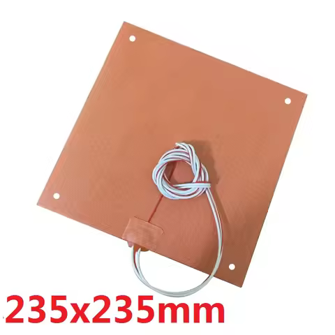 Customized Silicone Heater 235mm x 235mm 350w@24v for Ender 3 3D Printer Build Plate HeatBed Heating