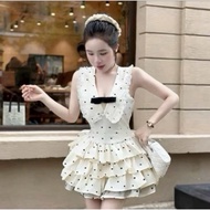 (Product photo included) Lovely lace polka dot women's dress