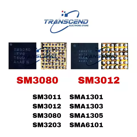3-10PCS SM3080 SM3011 SM3012 SM3203 SMA1301 SMA1303 SMA1305 SMA6101 LCD Display IC Chip for Samsung 