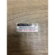 sticker minyak ex5 dream / sticker oil ex5 dream