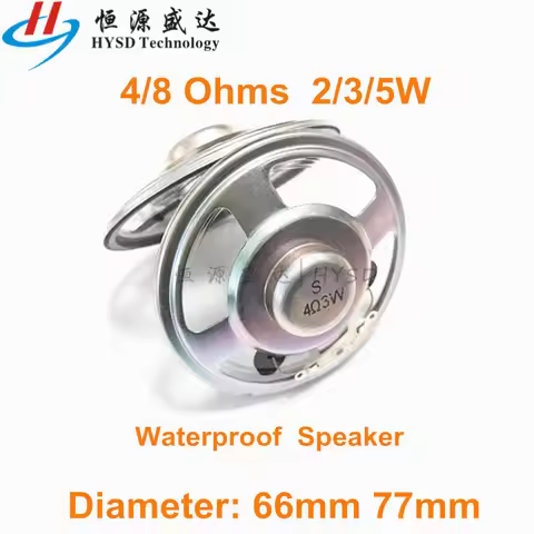 2pcs 2.5/3 Inch Ultra-thin speaker waterproof 4/8 ohms 2W 3W 5W 2/3/5watt 8R 4R speaker Diameter 66/