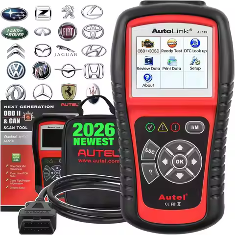 Autel AutoLink AL519 Diagnostic Tool OBD2 Scanner Code Reader Scanner Automotriz Automotivo Scanner 