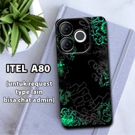 CC25 Flexible rubber softcase for ITEL A80/ Graphic Motif ITEL A80/case ITEL A80/case ITEL A80/silic