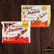 [MGC] Kinder Bueno (Choco/White) Bars (T2x3) FlowPack 129gm