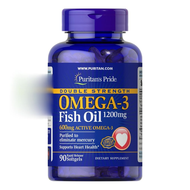 Puritan's Pride Double Strength Omega-3 Fish Oil 1200 mg / 90 Softgels