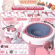 DIY 22/48 Needle Knitting Machines Sock Hat mesin jahit  Hand Crank DIY Knitted Parent-Child Toy T/P
