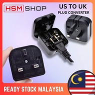 (US To UK Plug) UK Travel Plug Adapter 2 Pin to 3 Pin Plug Converter US To UK Socket Converter Type 