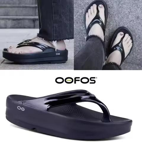 OOFOS Sandals - Lightweight Recovery Shoes Slippers Men Women Soft Bottom Indoor Home Slides Sandals