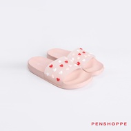 Penshoppe Metallic Rubber Slides Slippers For Women