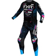 FXR New Classic Black Color Off road Motorcycle Riding Set Outdoor Racing Riding Top and Pants