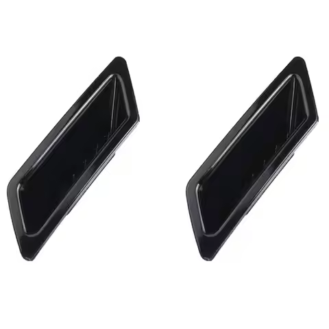 NEW-2X Glossy Black Universal Car Front Bumper Hood Vent Air Out Decoration For Honda Civic -A4 B8 G