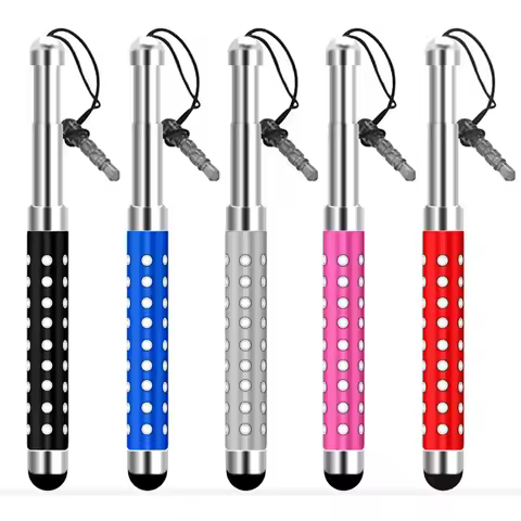 Universal High Precision Touch Screen Pen Retractable Electronics Capacitive Pen Multicolor Multi-fu