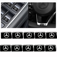 [Ready Stock] 1/10pcs Mercedes Benz Steering Wheel 3D Stickers Door Window Switch Badge Car Accessories for Mercedes Benz W212 W204 W213 W205 W211 A180 A200 B180 C180 E200 CLA180 GLB200 GLC300 S CLS GLA GLE Class