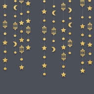 2026 Eid Mubarak Decorations Home Decor New 4M Raya Decoration Hanging Streamers Hanging Streamers R