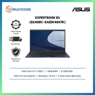 Asus Laptop ExpertBook B1 B1400C-EAEEK4847R 14'' FHD ( I5-1135G7, 16GB, 512GB SSD, Intel, W10P )