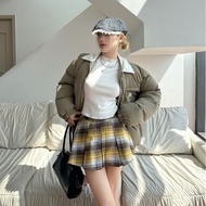 AB HOUSE - Women's fashion MINI pleated skirt