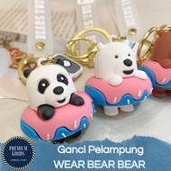GANTUNGAN We BARE BEARS Keychain Complete Buoy PANDA ICE BEAR GRIZZLY Donut Buoy