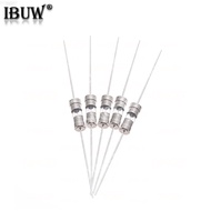100PCS 3.6x10mm Glass Fuse with Leads Axial Leaded Fuse Tube for PCB Circuit Board Electronics Prote