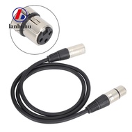 LANHUHU Microphone Cable, 1m/3.3ft 3Pin XLR Male to 3Pin XLR Female Balanced Audio Cable, Profession