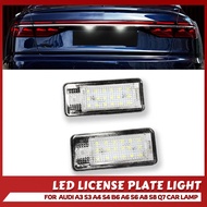 2pcs For Audi LED Number Plate Light A3 A4 S4 RS4 B6 B7 A6 RS6 S6 C6 S5 Q7 A8 S8 Avant Canbus Error 