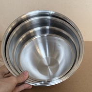 Stainless Steel Bowl Food Grade Large Bowl Salad Bowl Household Fruit Bowl Bibimbap Bowl Kitchen Coo
