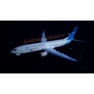 Diecast Original Apollo Garuda Indonesia Boeing B737 Miniature Airplane 16.00 scale
