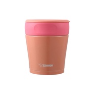 ZOJIRUSHI stainless food jar with washable lid 【260ml】Coral Orange SW-GA26-DC