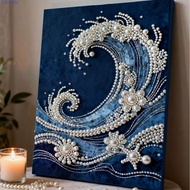 JOSALEM DIY Painting Art Kit, 3D Sparkling Pearl Painting Kit, Pearl Art Set Floral Craft DIY Pearl 