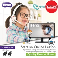 BenQ GW2480T 23.8" Full HD Color Weakness B.I Technology Height Adjustment Eye Care Monitor for Stud