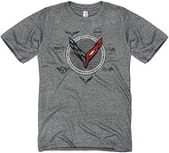 Corvette Next Generation C1-C8 Generation T-Shirt : Heather Graphite (X-Large)