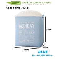 BLUE Laundry Basket Clothes Storage Box Storage Bag (Square ) L43xW33xH53cm
