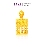 TAKA Jewellery 916 Gold Pendant with Abacus