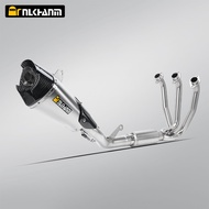 For CFMOTO 675SR 675R 675NK Motorcycle Full System Exhaust Stainless Steel Front Exhaust with Yoshim