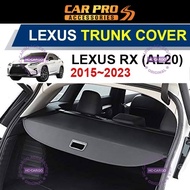 HC CARGO Lexus RX 2015 - 2023 AL20 Leather Retractable Trunk Cover Rear Cargo Boot Shade Curtain Acc