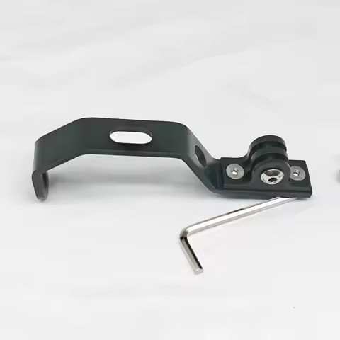 Stainless Steel Bicycle Front Light Clip Base for Brompton Java NEO3 Dahon Folding Fork Camera Base 