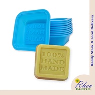 100% Handmade 50gr Silicone Mold 10PCS Soap Mini Cake Candle Jelly Baking Mold Square Acuan Sabun DI