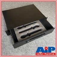 COMPACT DR212 ลิ้นชักRACK 2U 12นิ้ว พร้อมโฟม ลิ้นชัก 2U ใส่ RACK สำหรับเก็บไมค์หรืออุปกรณ์ต่างๆ ลิ้น