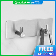 3m Adhesive Stainless Steel Wall Hook 2-Hook /3-Hook /4-Hook