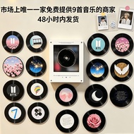 BTS NCT BABYMONSTER Fridge Magnet NFC Music Player Custom Vinyl Stickers LP Record Gift Kpop Merch