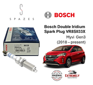 Myvi Spark Plug D20N Double Iridium Bosch Spark Plug Myvi 3rd Gen VR8Sii33X (1set=4PCS) NGK4912