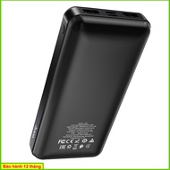 ֎Pin dự phòng hoco J72A-20000mAh (Đen)(500g) Bảo hành 12 tháng