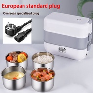 110V/220V Nồi cơm điện Xách Tay Hộp đựng thức ăn trưa có hâm nóng với 2/4 lớp lót bằng thép không gỉ