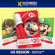 Nintendo eShop Wallet USA 10 20 50 USD