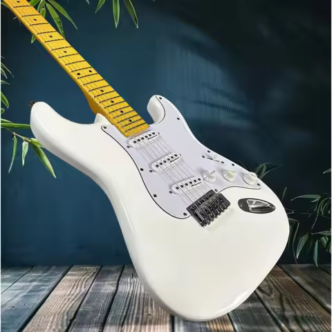 White ST00S Maple Neck Mahogany Body 3S Pickups 22 Tone Electric Guitar Hot Sale Rock Music Free Shi
